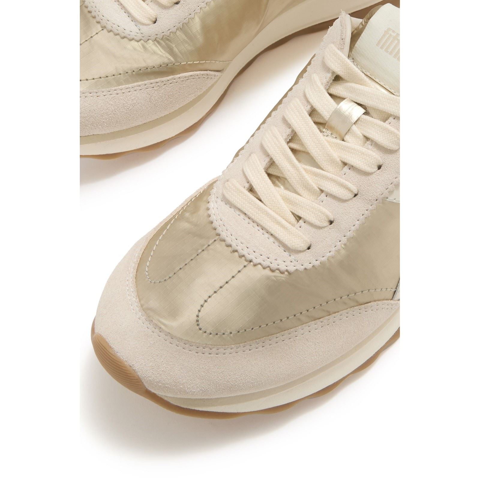 Fitflop Retro-Q FF Nylon Women's Platino Trainers