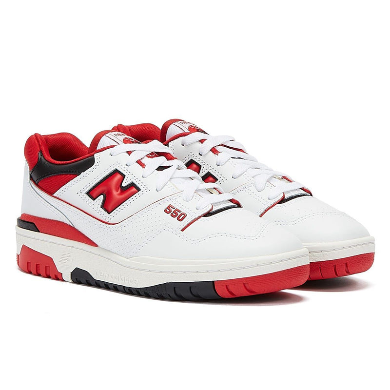 New Balance 550 White / Red Trainers