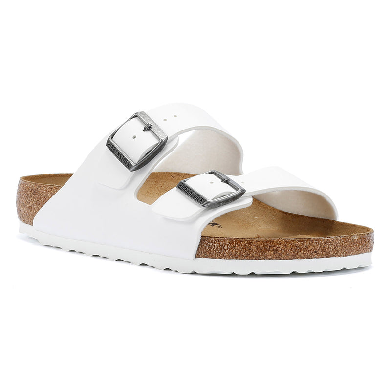 Birkenstock Arizona Birko-Flor Womens White Regular Sandals