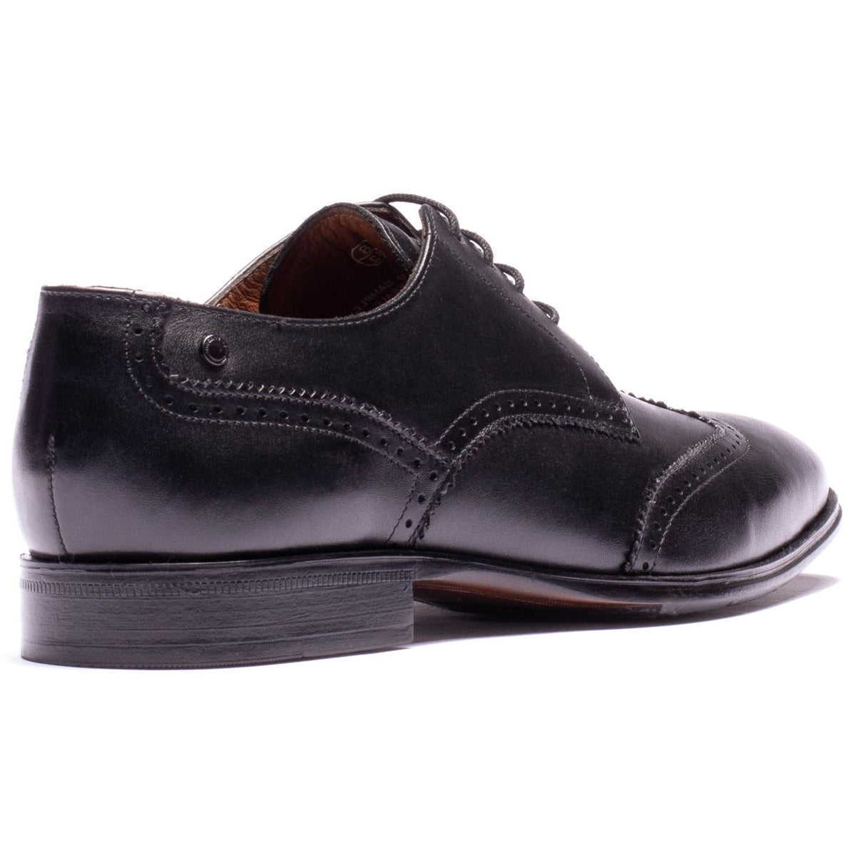 Base London Sloane Leather Men's Black Brogues Shoes