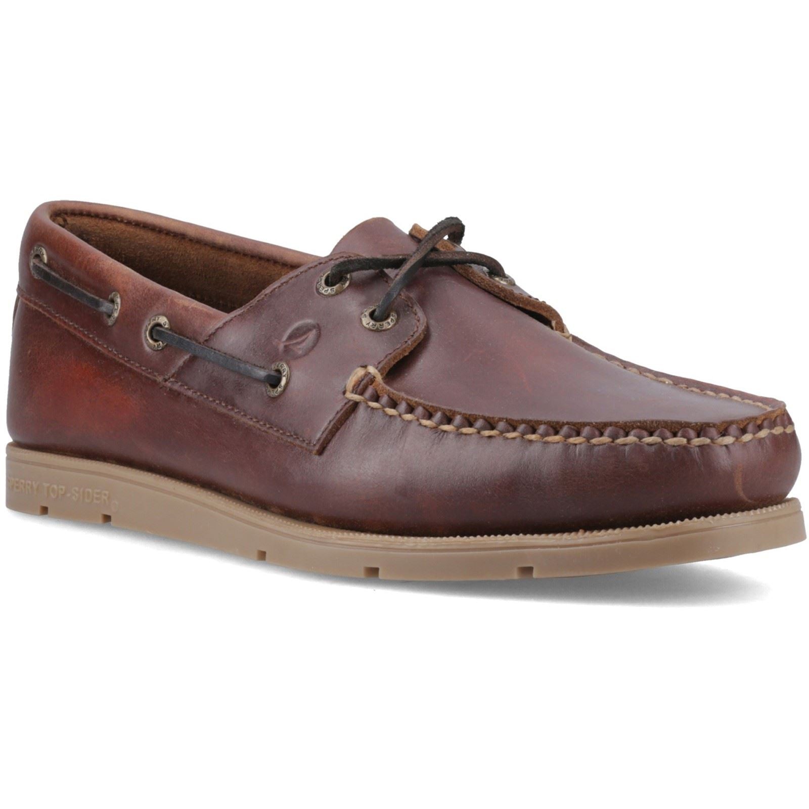Sperry Oakland 2 Eye Boat Leather Men's Brown Boat Shoes