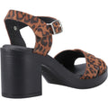 Hush Puppies Georgia Leather Women's Leopard Sandals