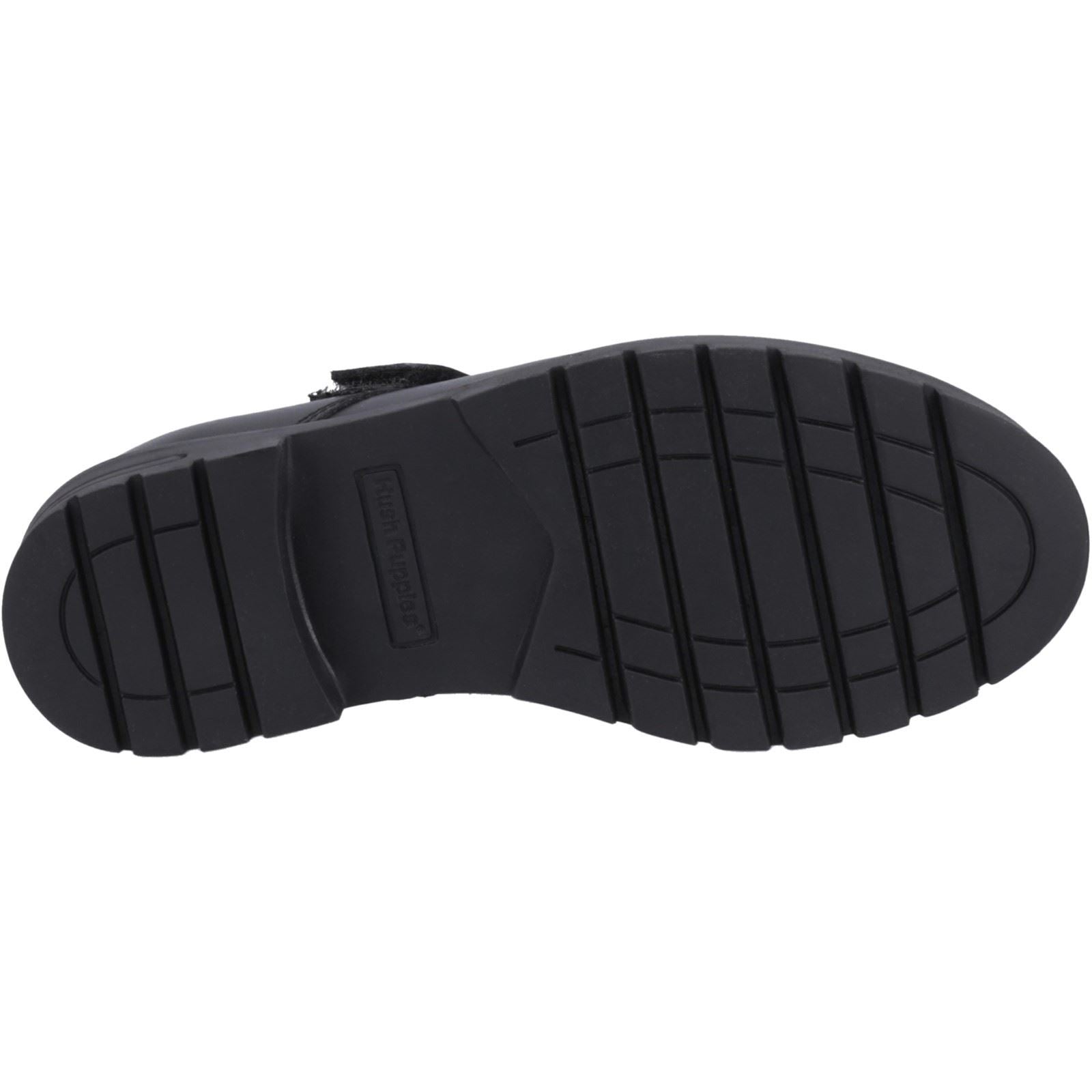 Hush Puppies Sabrina Leather Junior Black Shoes