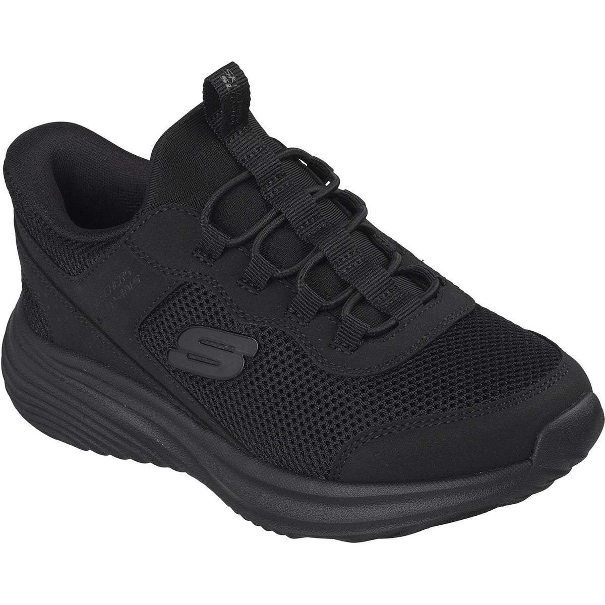 Skechers Bounder Pro Polyurethane Kids Black Trainers