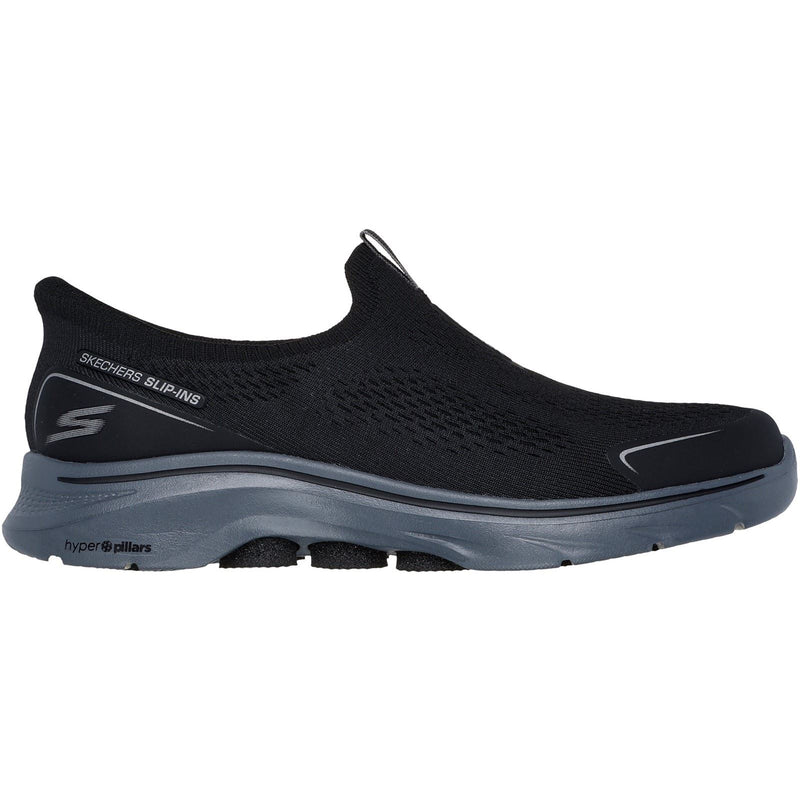 Skechers GO WALK 7 Easy On Evolution Textile Men's Black/Charcoal Trainers