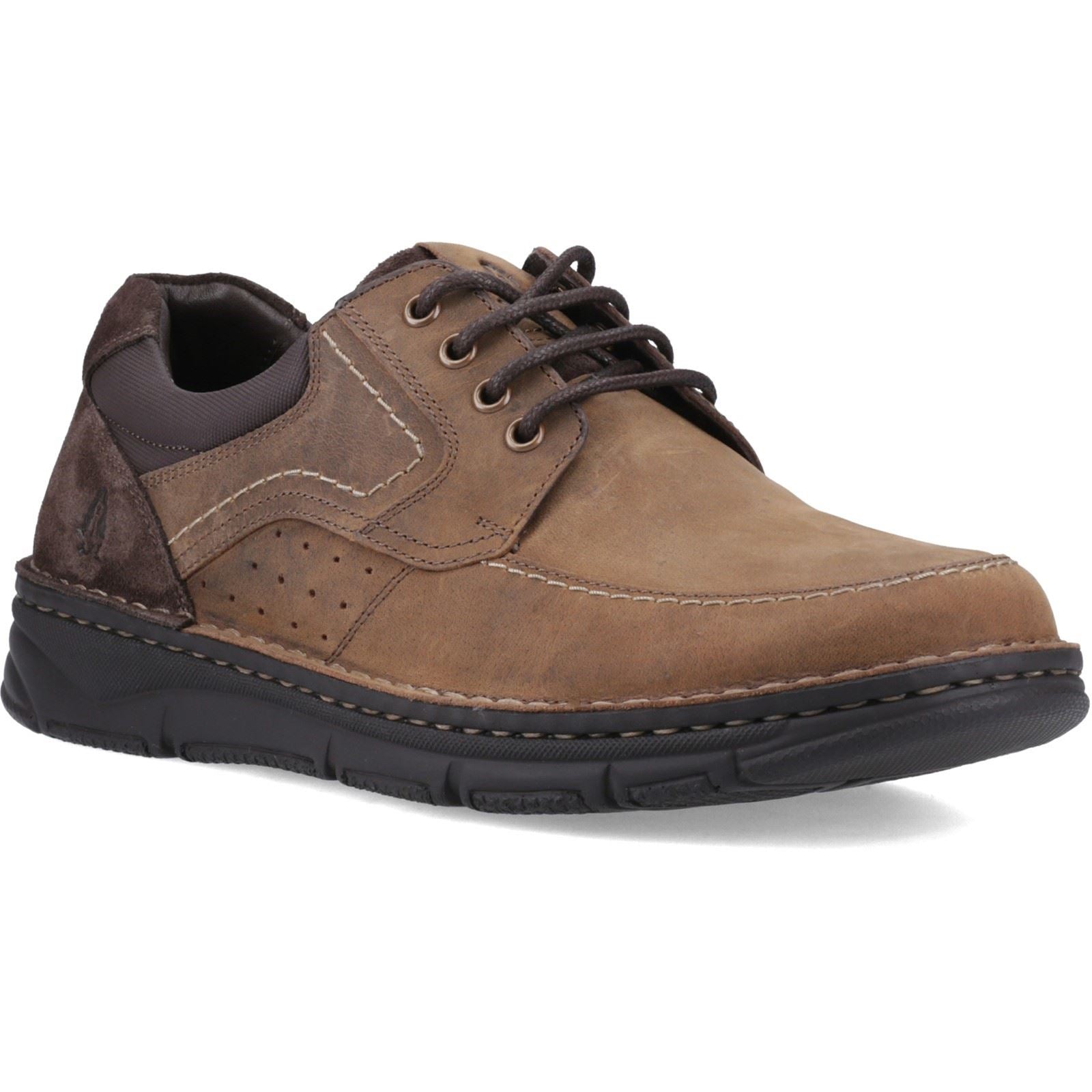 Hush Puppies Franklin Lace Up Shoe Leather Men's Tan Loafers