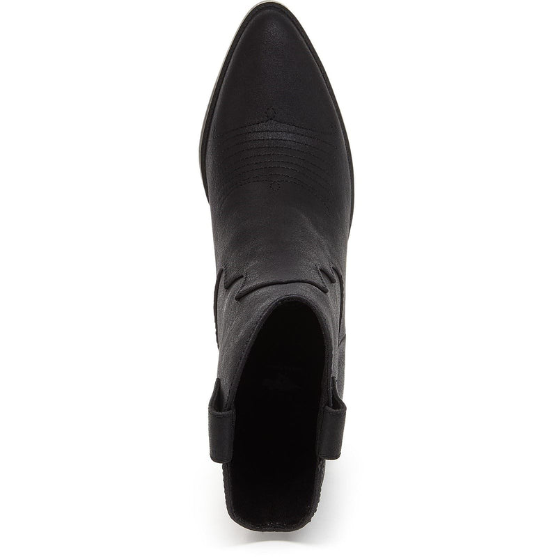 Rocket Dog Feather Synthetic Women's Black Heeled Ankle Boots