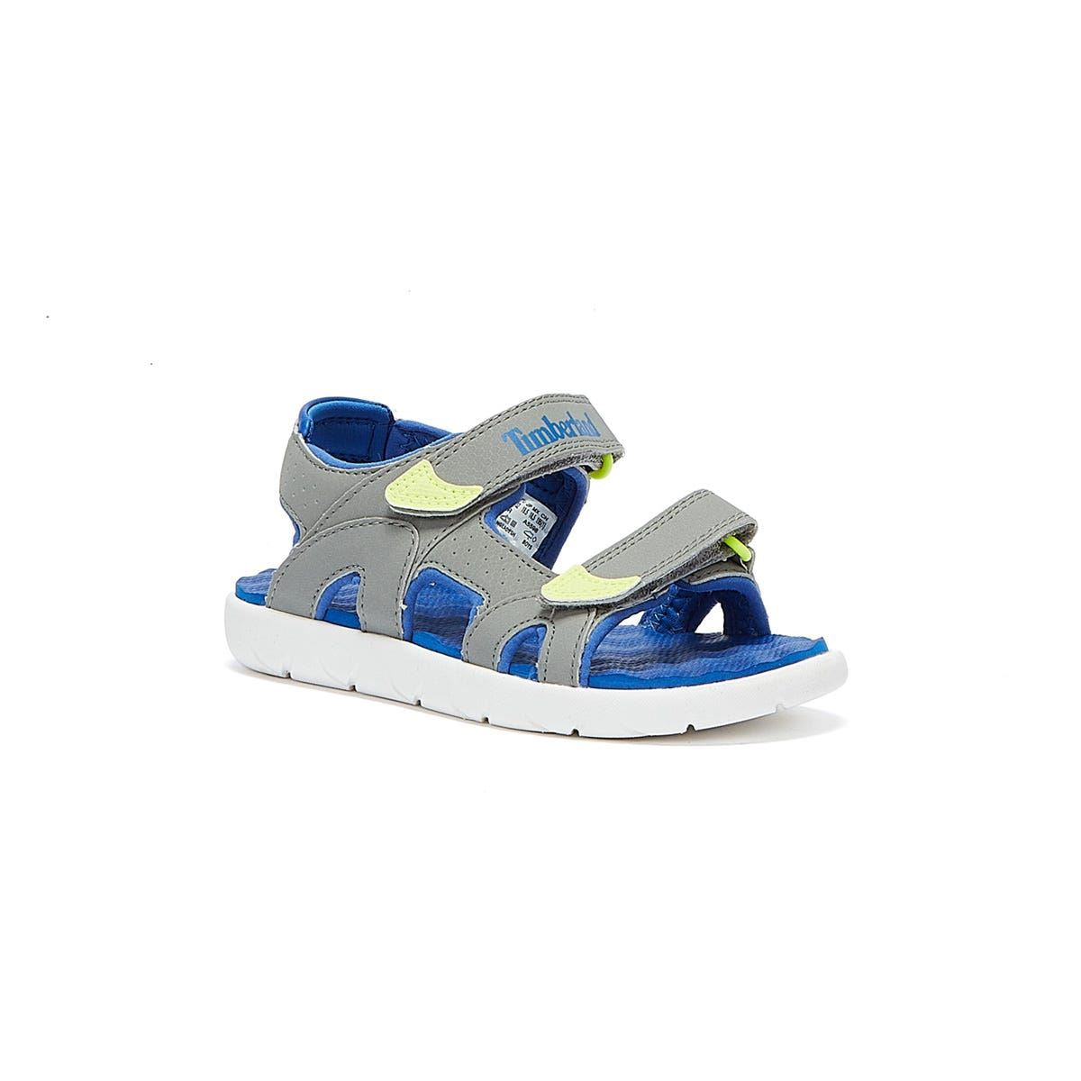 Timberland Perkins Row 2-Strap Toddlers Grey Sandals