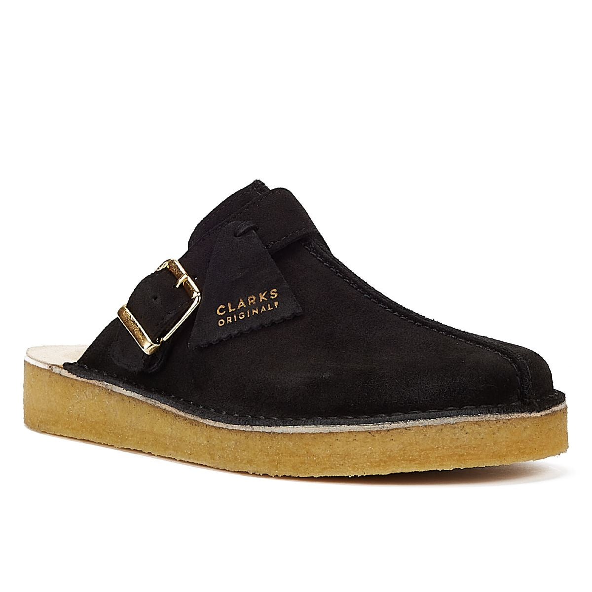 Clarks Trek Mule Suede Men's Black Mules