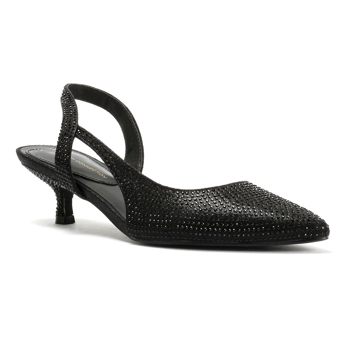 French Connection Venus Women's Black Kitten Heels