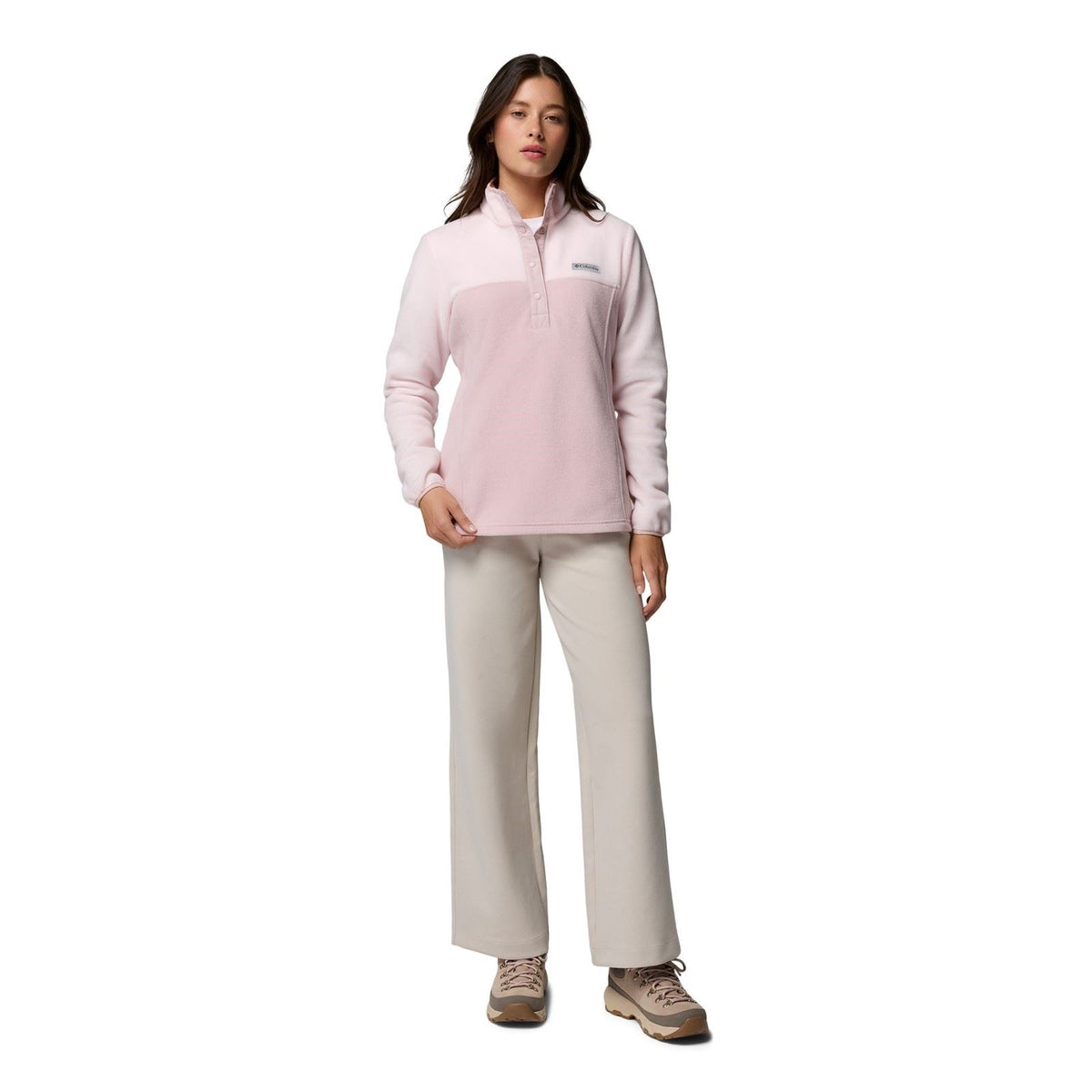 Columbia Benton Springs 1/2 Snap Pull Over II Polyester Women's Pink Fleece Pullover