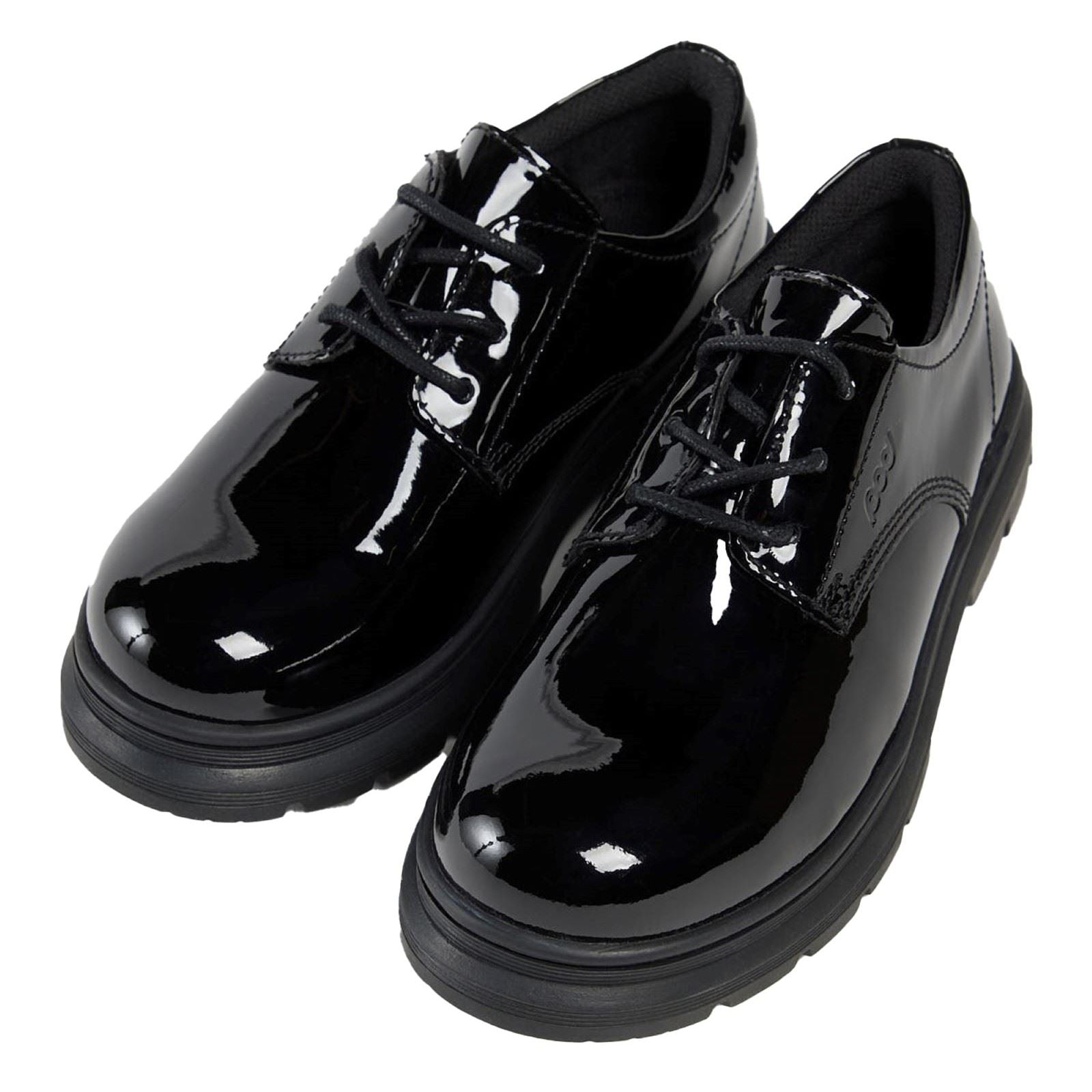 Pod Irene Faux Leather Youth Girl's Black Patent Shoes