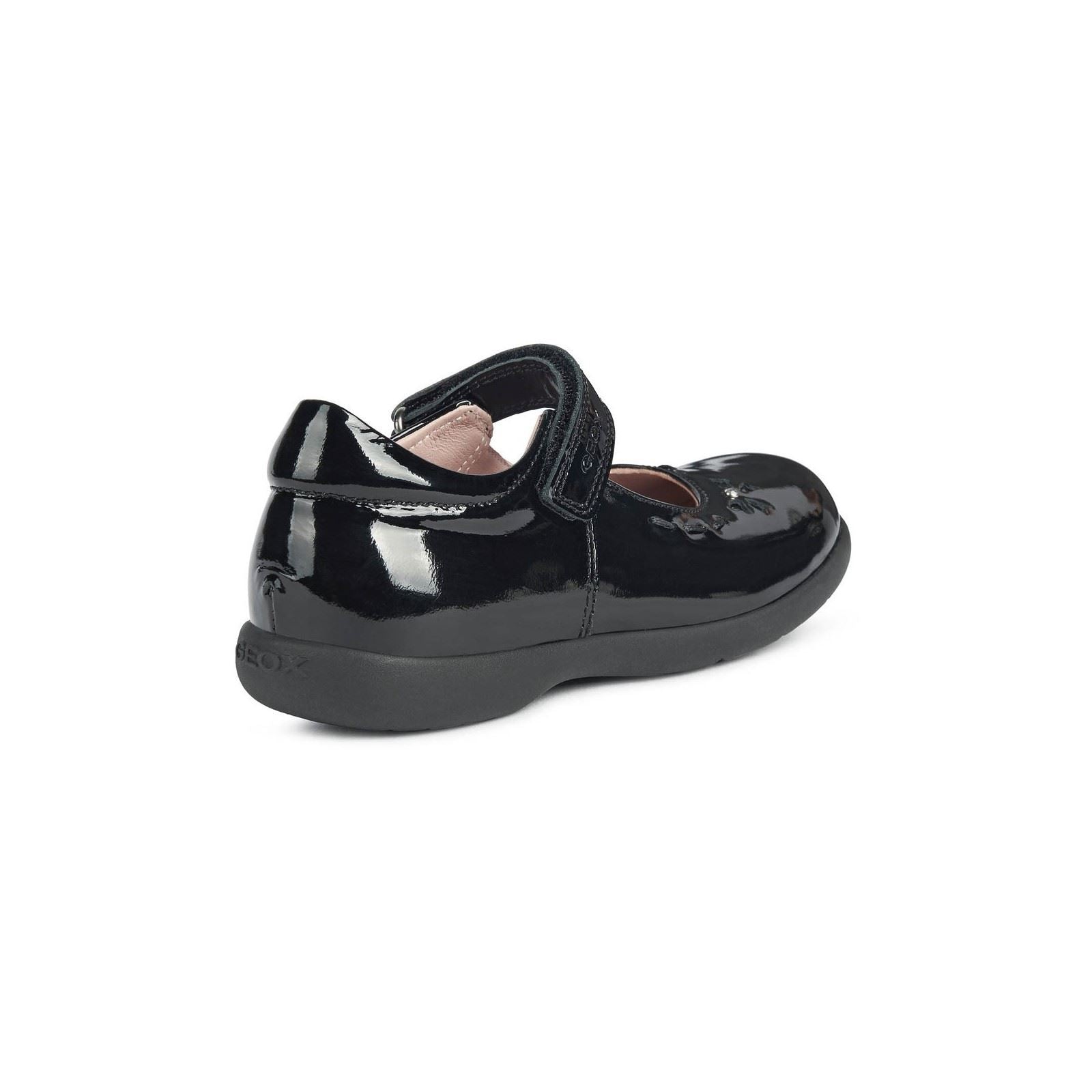 Geox Naimara Leather Black Patent Shoes