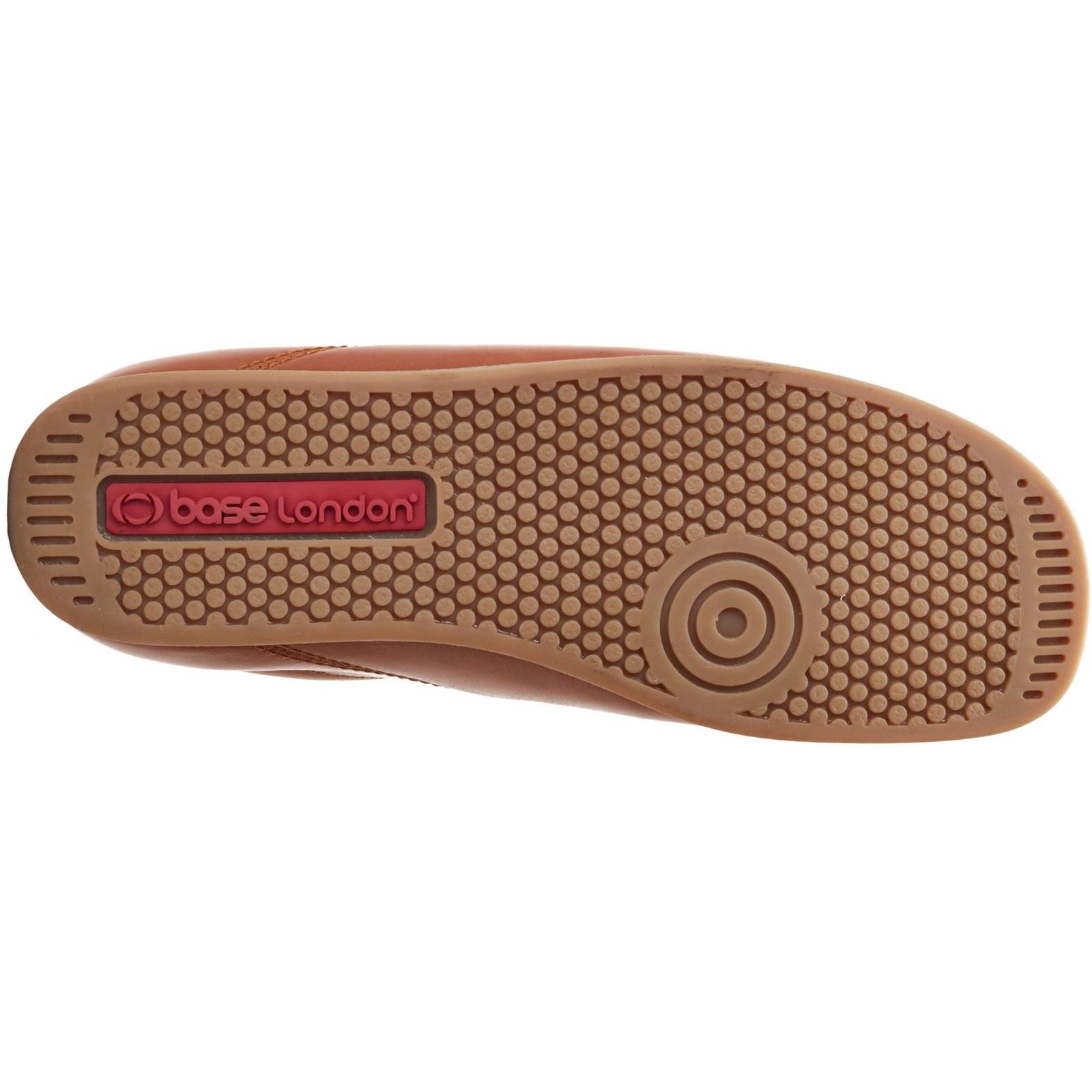 Base London Event Leather Men's SMU Tan Lace-Up Shoes