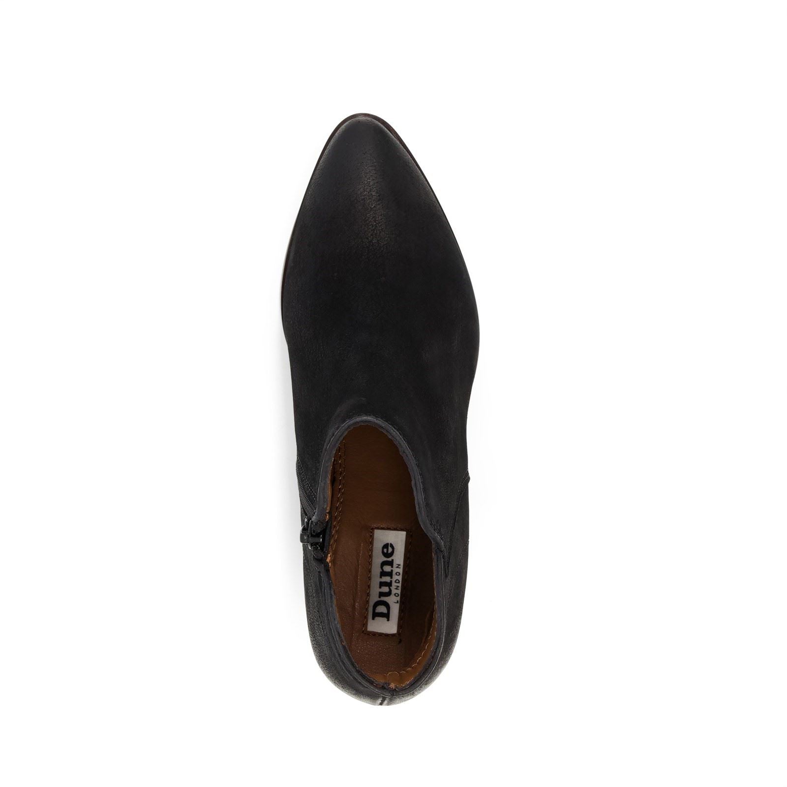 Dune Parlour Nubuck Women's Black Boots