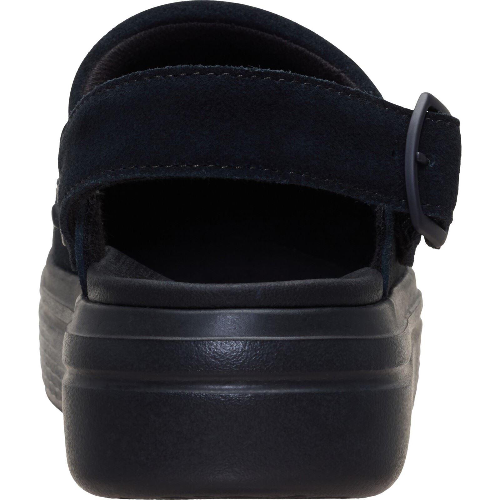 HEYDUDE Austin Lift Suede Women's Black/Black Clogs