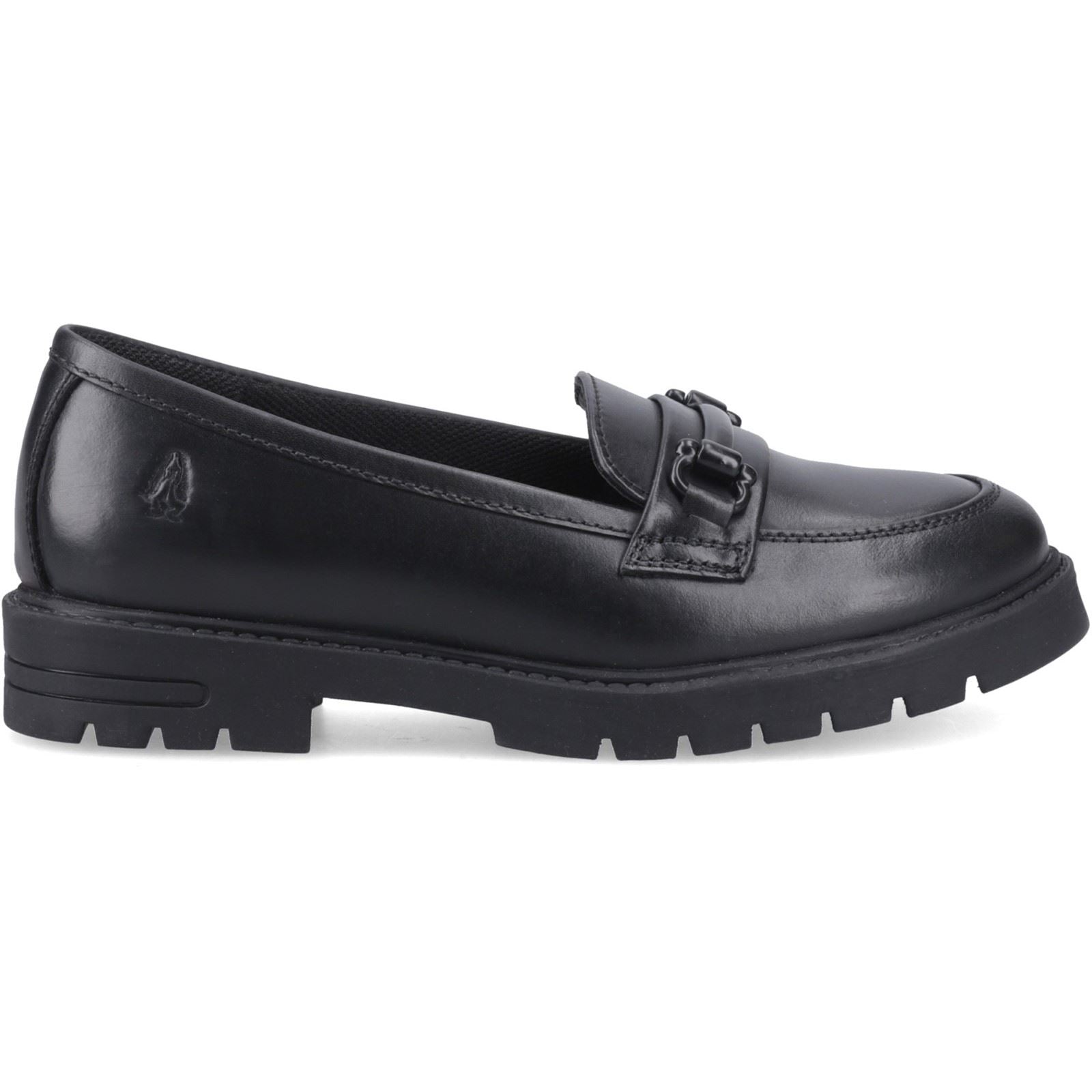 Hush Puppies Hazel Snaffle Leather Black Loafers