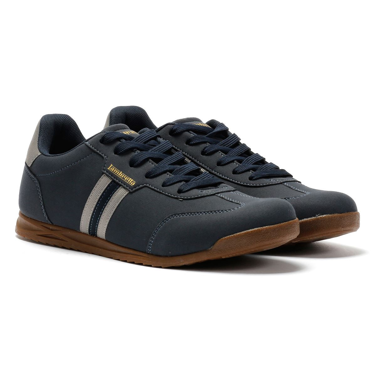 Lambretta Tackle Men's Navy/Charcoal Trainers