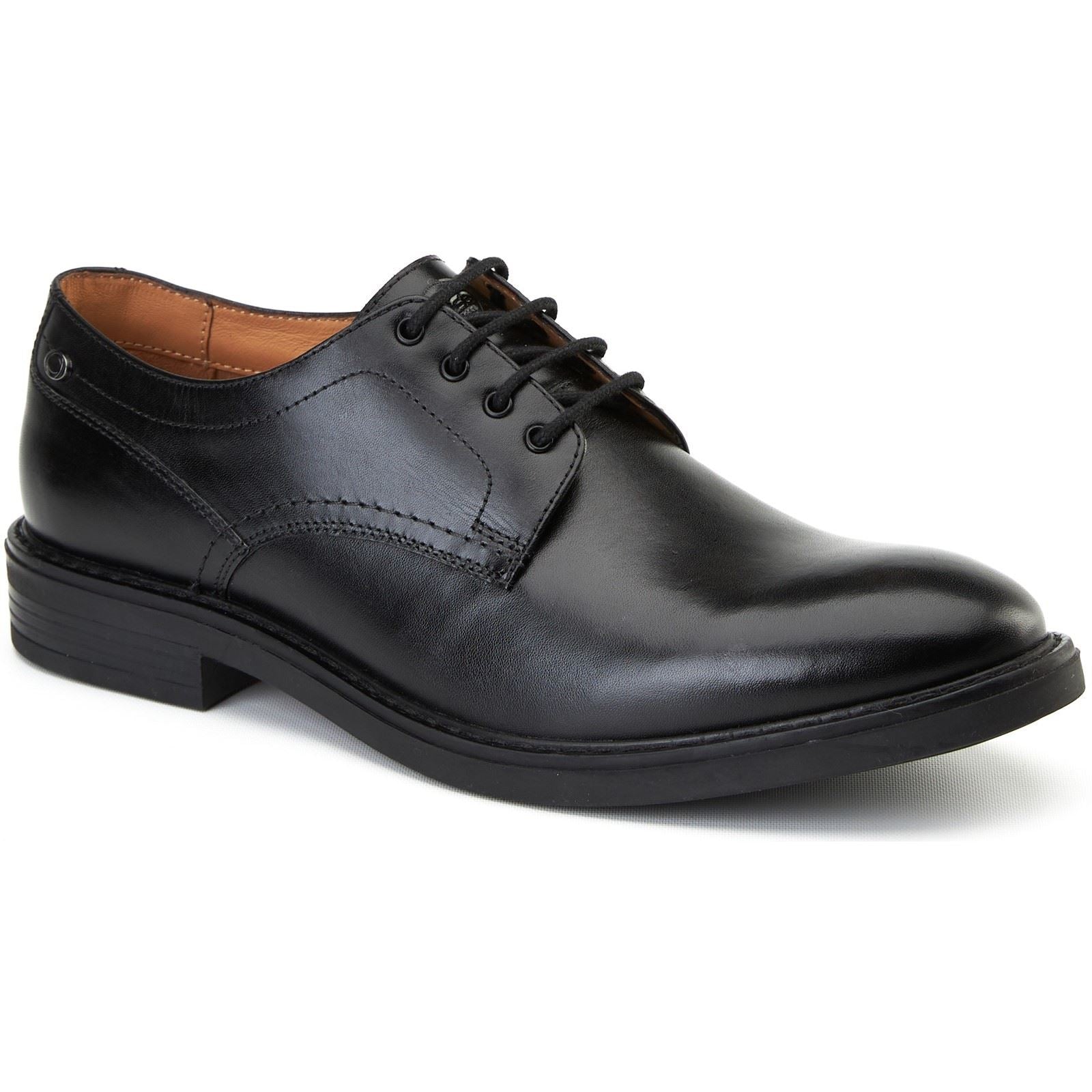 Base London Durham Leather Men's Black Lace-Up Shoes