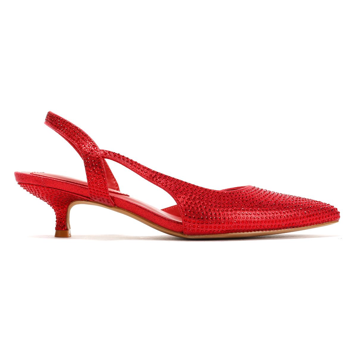 French Connection Venus Women's Red Kitten Heels
