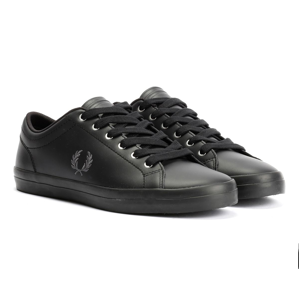 Fred Perry Baseline Leather Men's Black Trainers