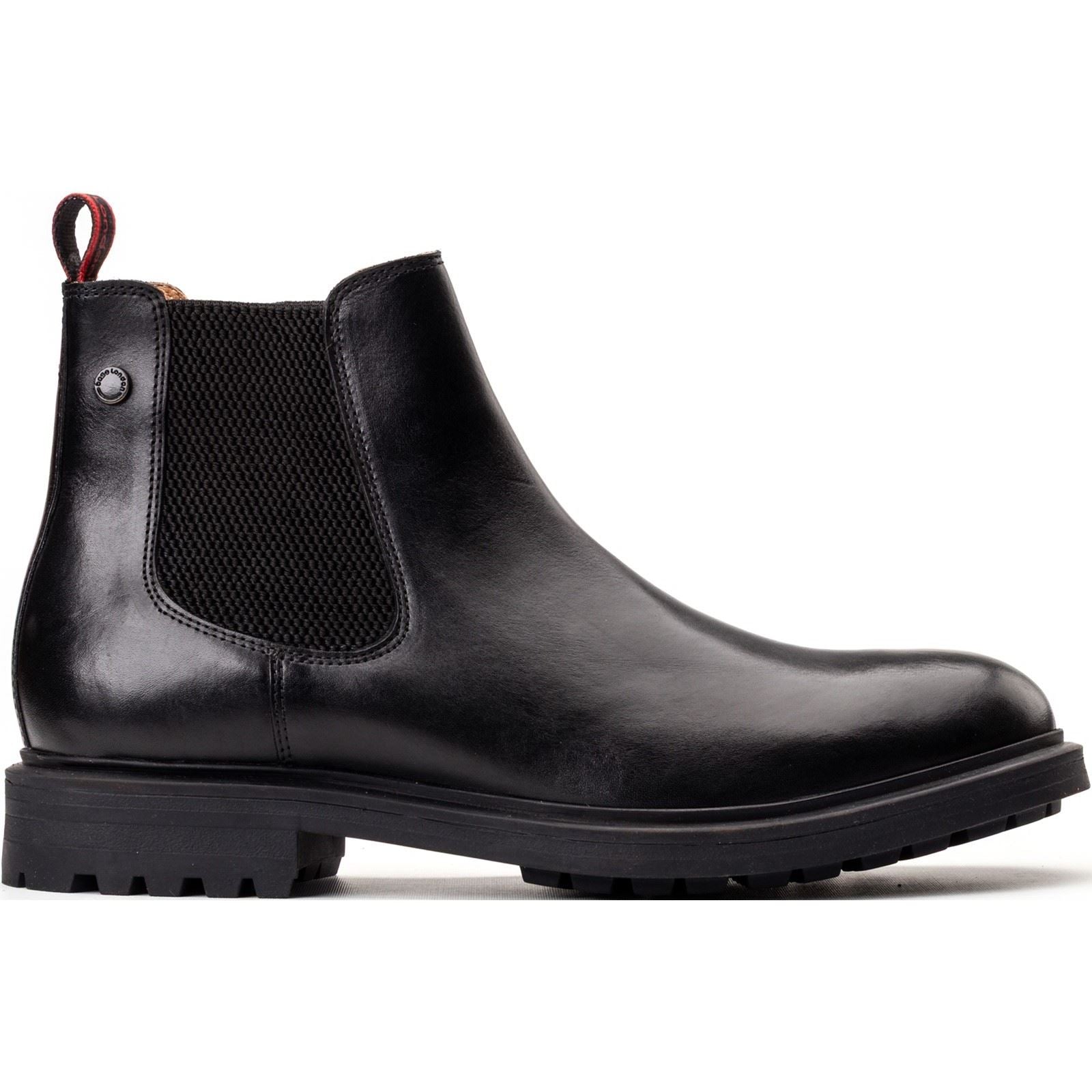 Base London Roebuck Leather Men's Black Boots