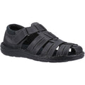 Hush Puppies Albert Leather Men's Black Sandals