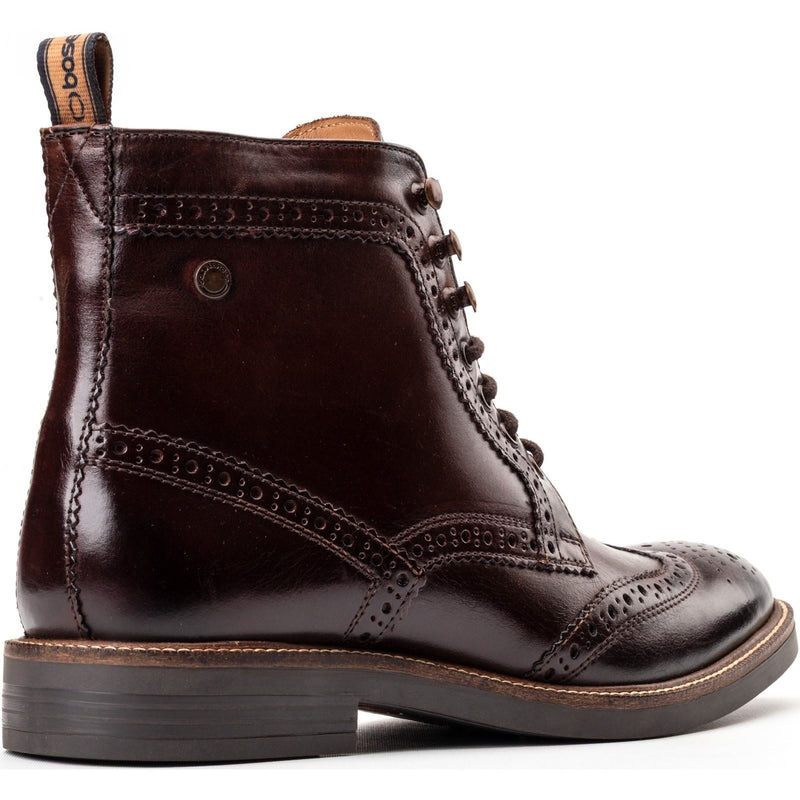 Base London Bristol Leather Men's Burnt Brown Brogues Shoes