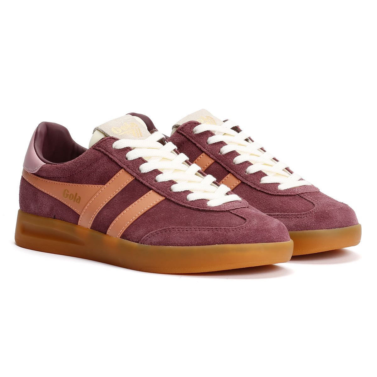 Gola Cyclone Suede Women's Windsor Wine/Terracotta/Candy Trainers