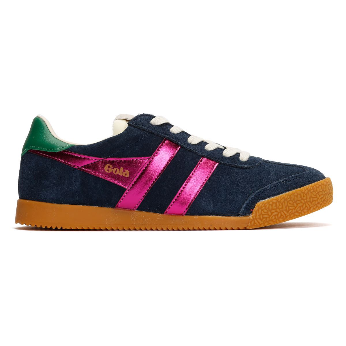 Gola Elan Glitz Suede Women's Navy/Fuchsia/Emerald Trainers