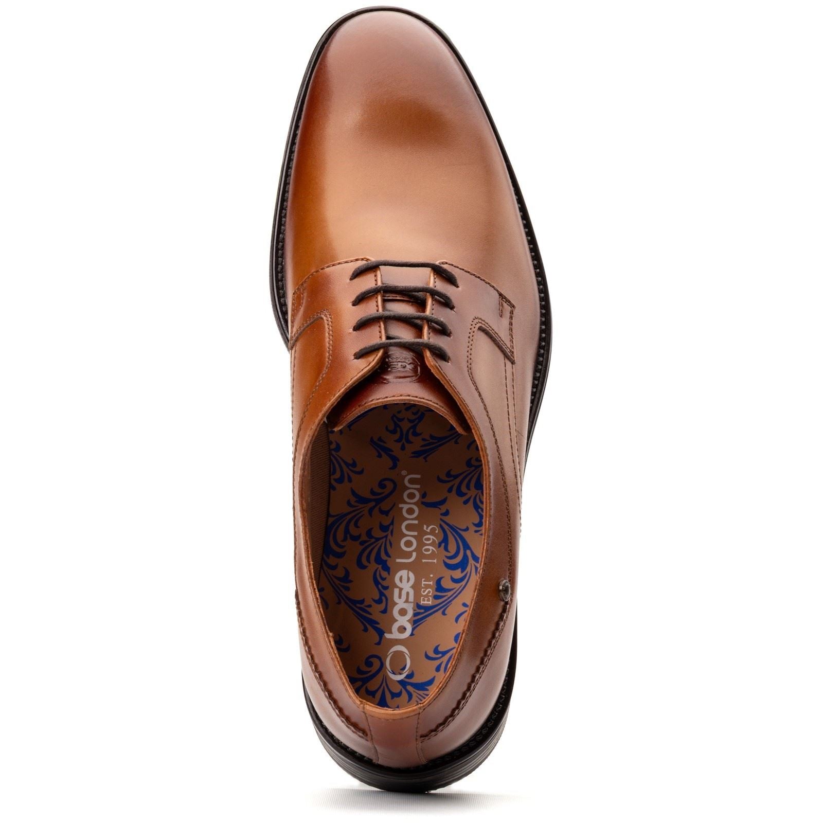 Base London Sleeve Leather Men's Tan Lace-Up Shoes