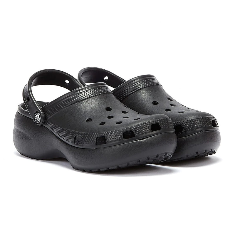Crocs Classic Platform Womens Black Clogs