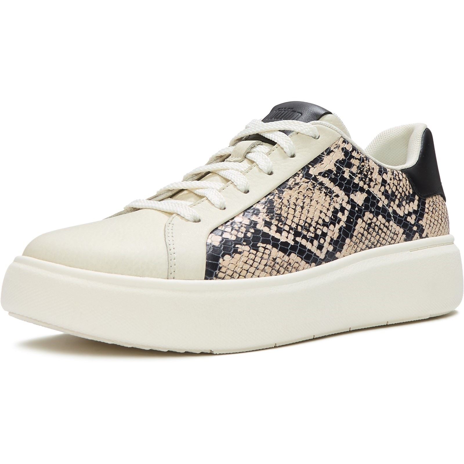Fitflop RTG Lace Up Leather Women's Hazy Taupe/Black Trainers