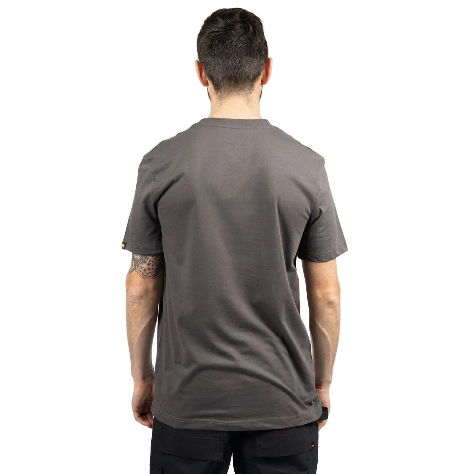 Caterpillar Graphic Cotton Men's Grey T-Shirt