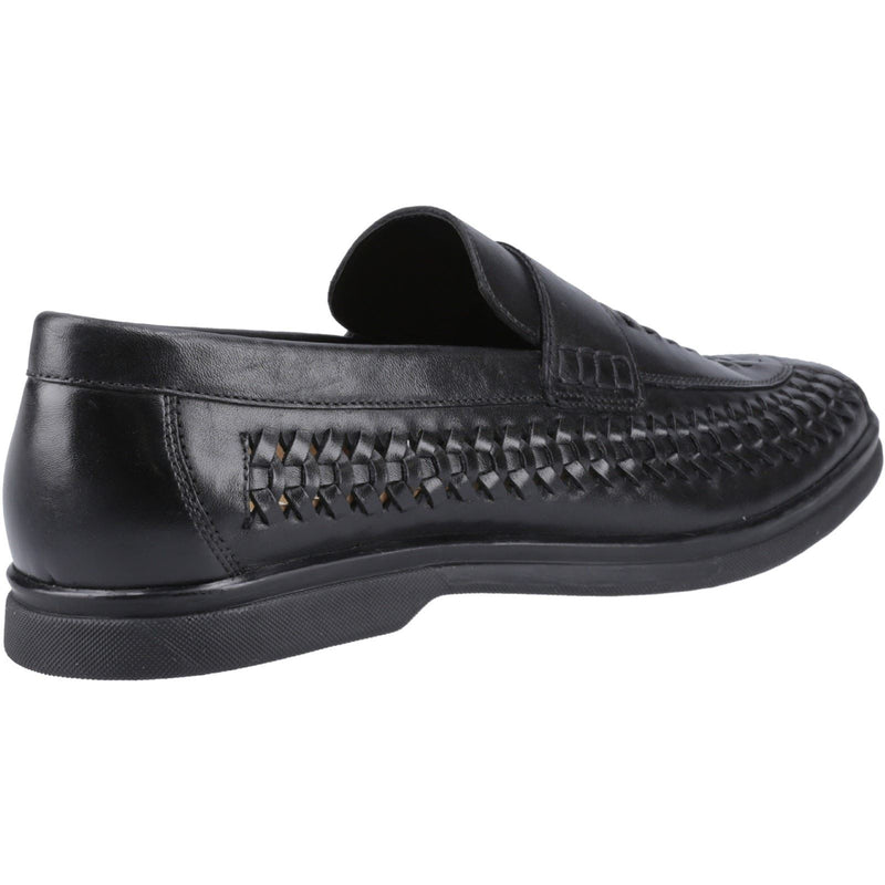 Hush Puppies Bowie Leather Men's Black Loafers
