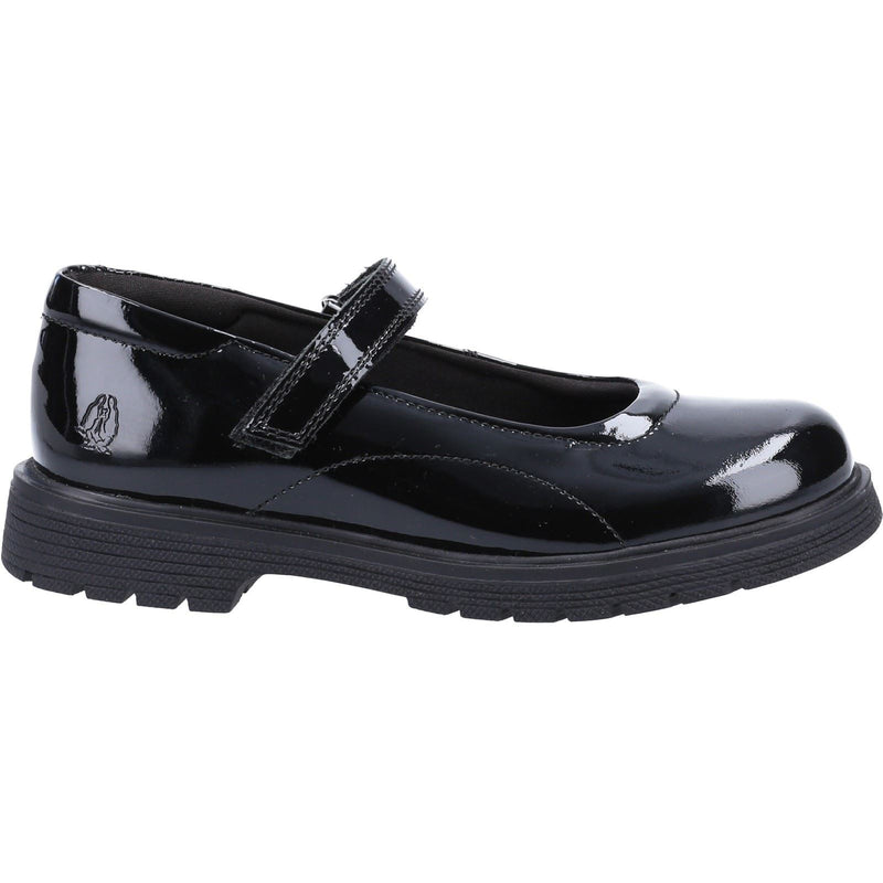 Hush Puppies Tally Junior Patent Leather Junior Patent Black Shoes