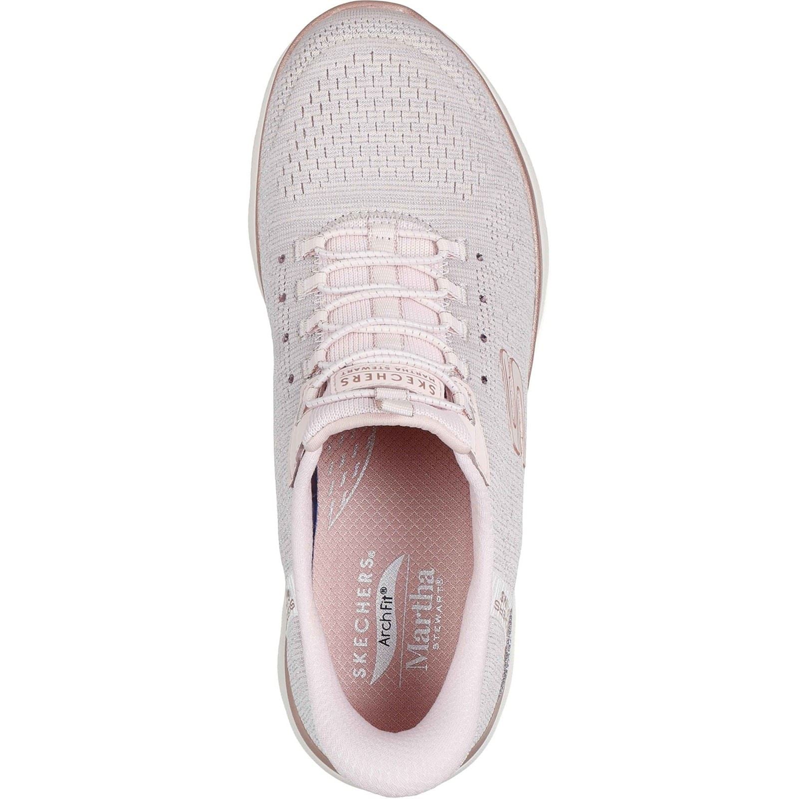 Skechers Arch Fit Summits - Soft Shimmer Textile Women's Light Pink Standard Trainers