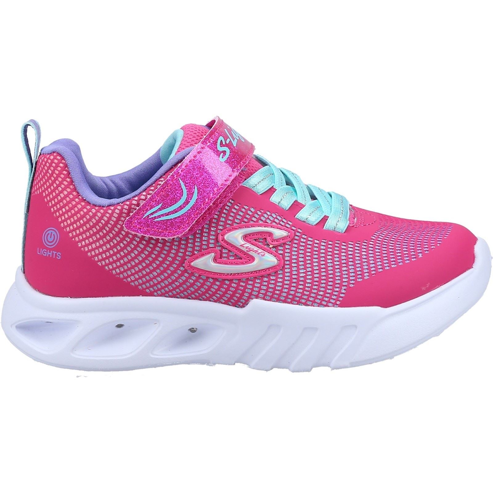 Skechers Flicker Flash Pink/Multi Trainers