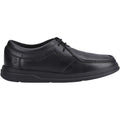 Hush Puppies Ronan Mocc Leather Youth Black Moccasins Shoes