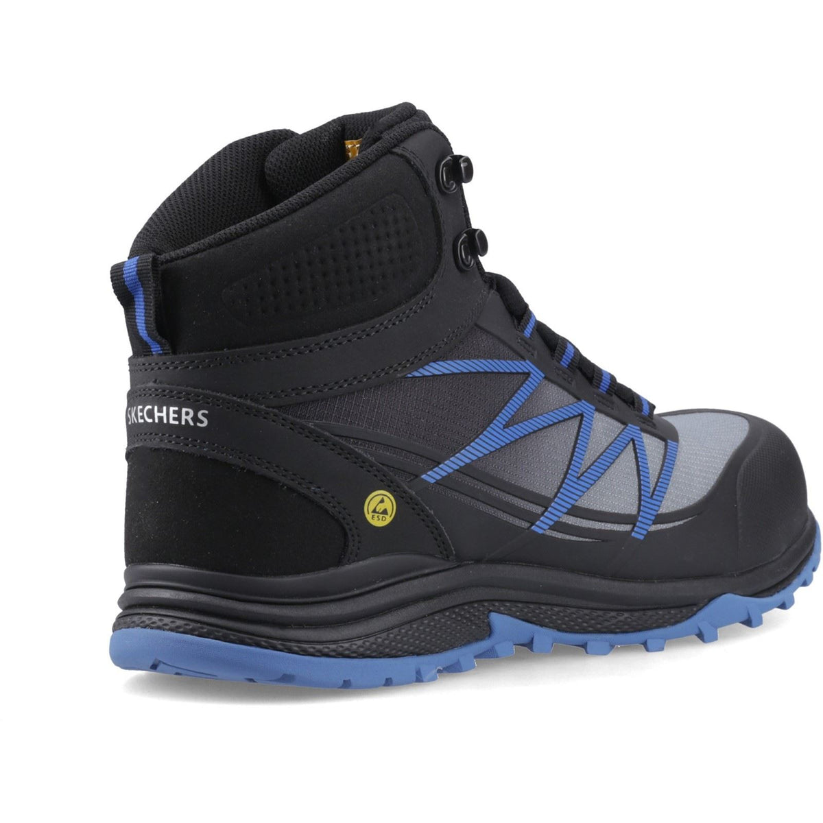 Skechers Workwear Puxal Firmle Leather Men's Black/Blue Safety Boots