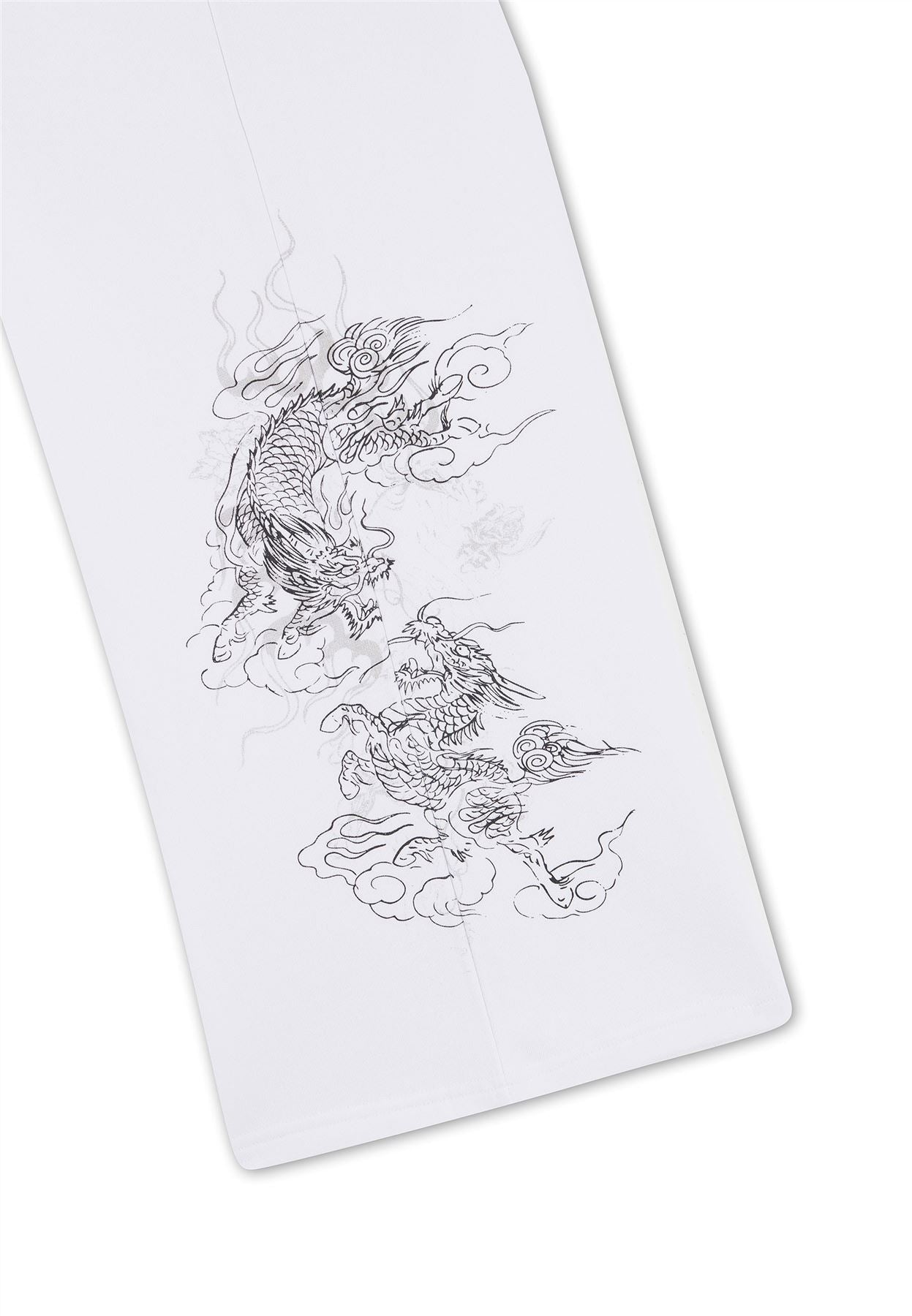 Ed Hardy Gothic Dragon Stone Wash Women's White Joggers