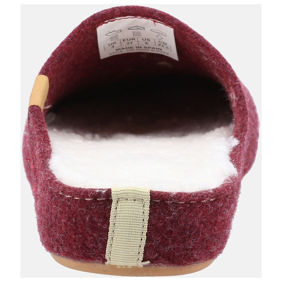 Hush Puppies The Good 90% Recycled RPET Synthetic Women's Burgundy Slippers