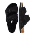 Birkenstock Arizona Fur Black Sandals