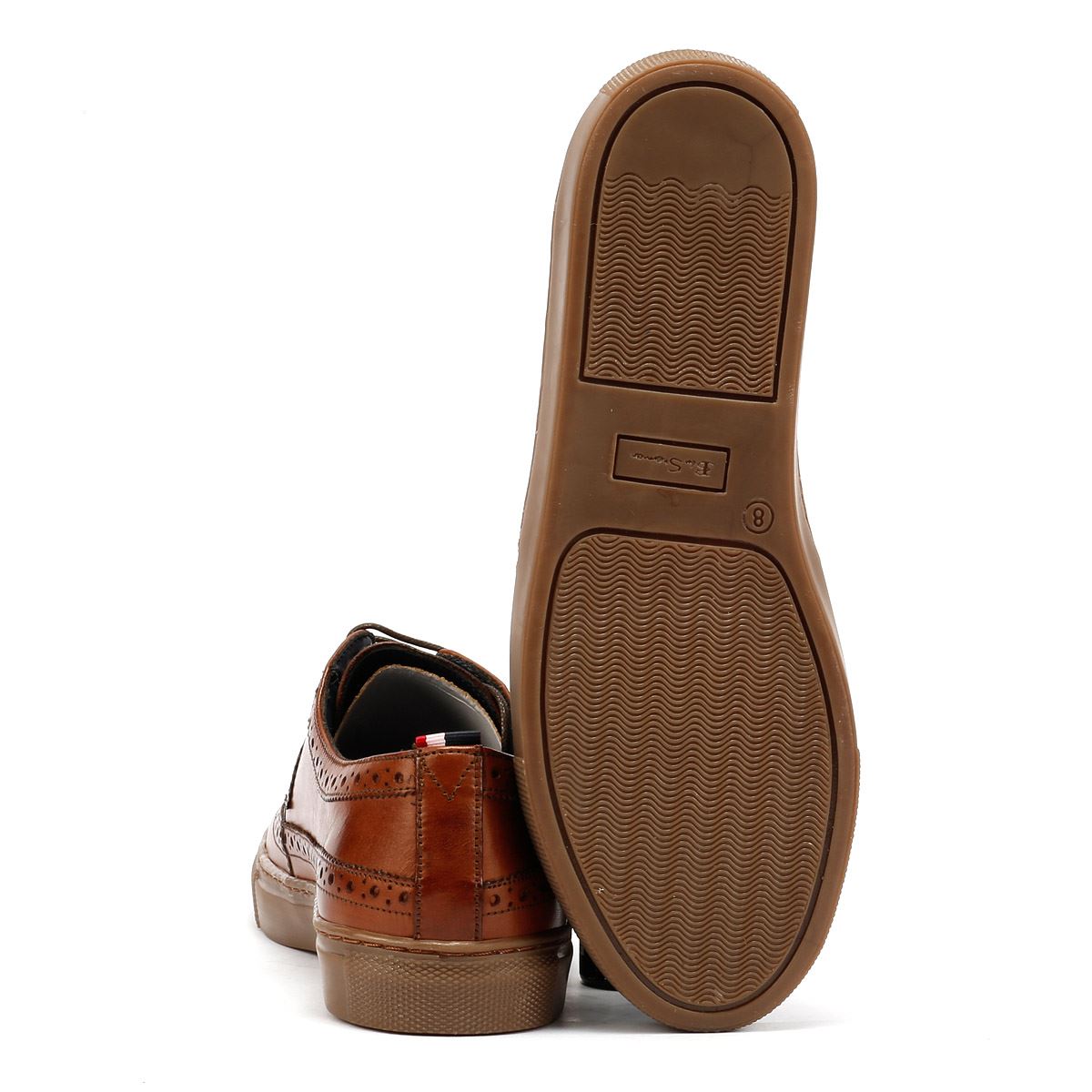 Ben Sherman Preston Leather Men's Reddish Brown Lace-Up Shoes