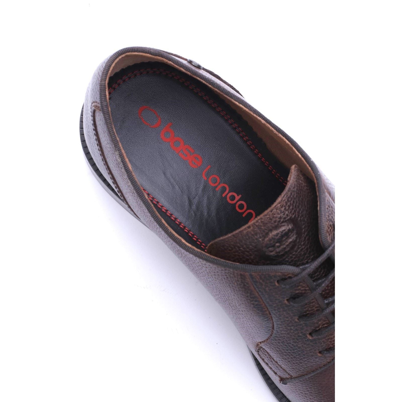 Base London Luca Leather Men's TUMBLED BROWN Derby Shoes