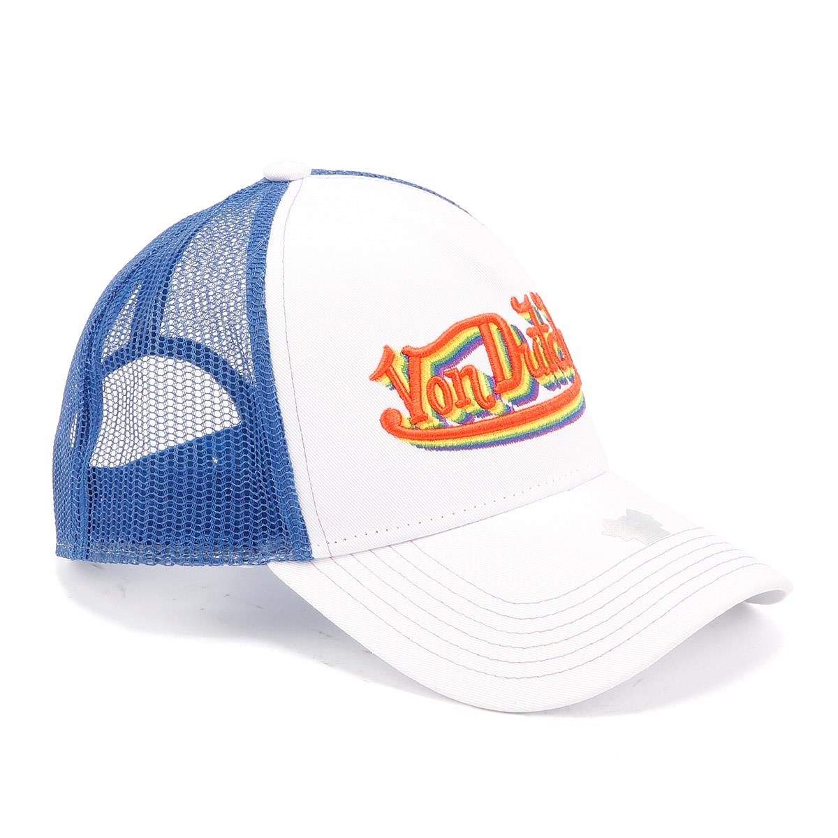 Von Dutch Trucker Newark Cotton White / Rainbow Caps