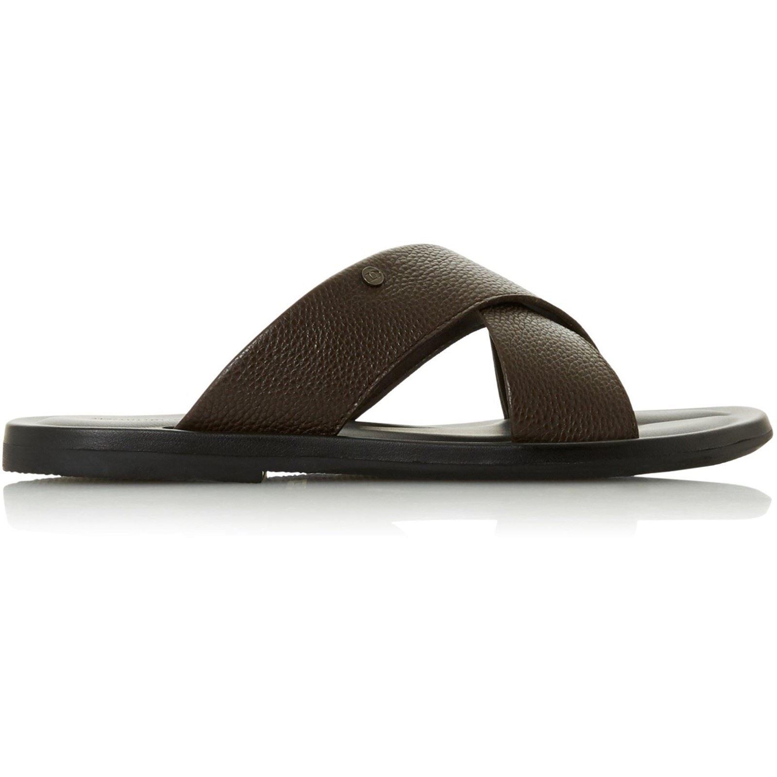 Dune Frankss Leather Men's Brown Sandals