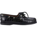 Sperry Authentic 2 Eye Leather Women's Black Boat Shoes