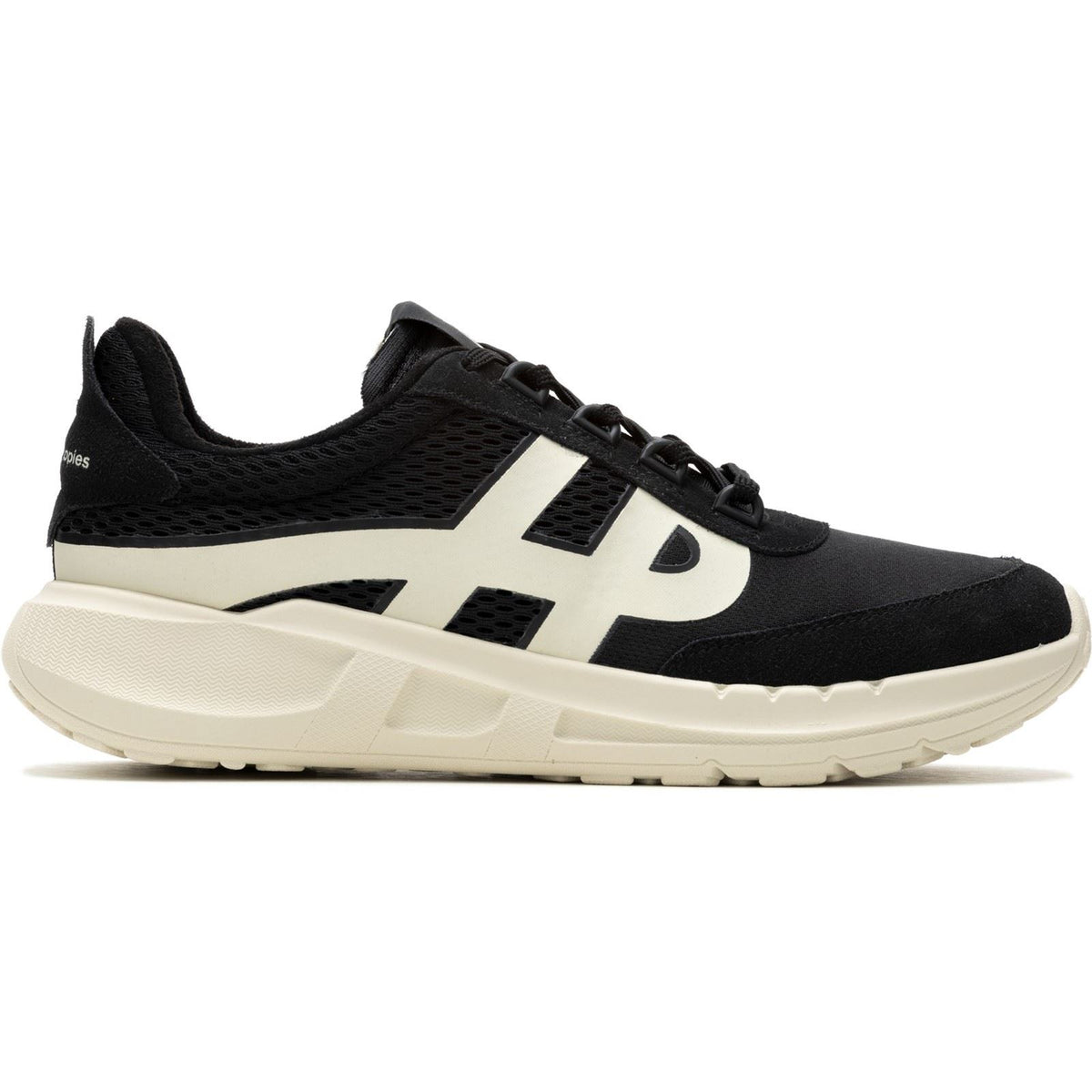Hush Puppies Seventy8 Retro Runner Suede Men's Black Trainers