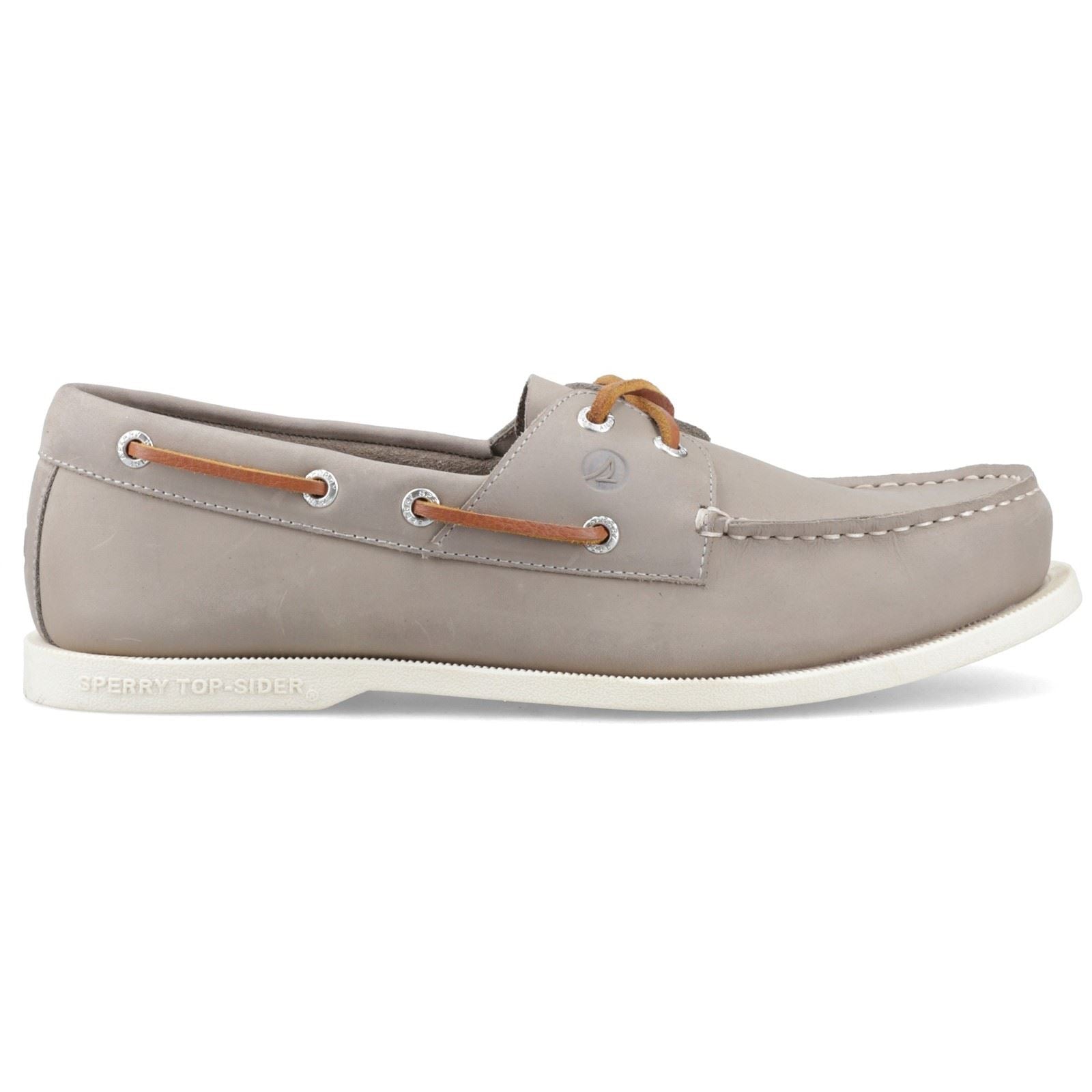 Sperry Tacoma 2 Eye Boat Leather Men's Grey Boat Shoes